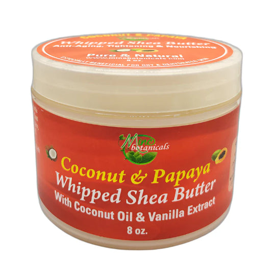 Coconut & Papaya Whipped Shea Butter With Coconut Oil & Vanilla Extract