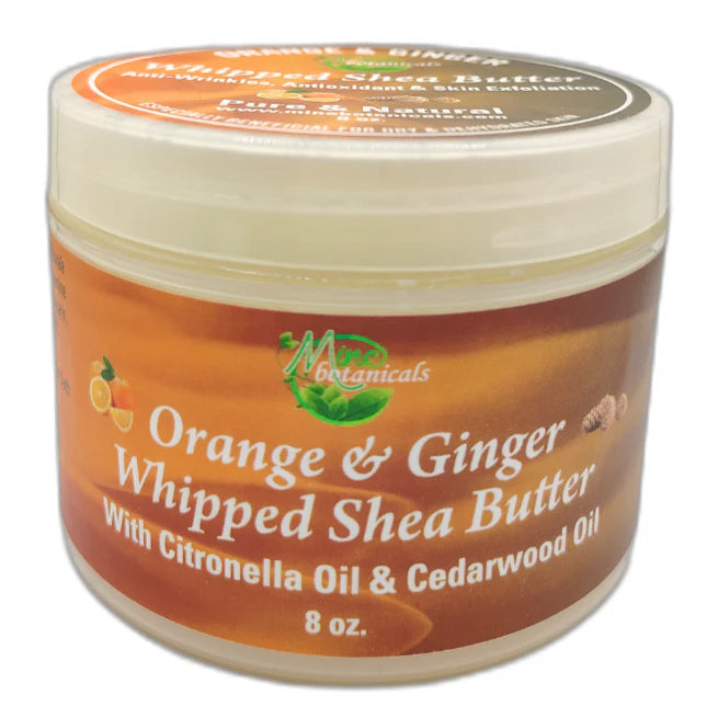 Orange & Ginger Whipped shea Butter with Citronella oil & Cedarwood Oil